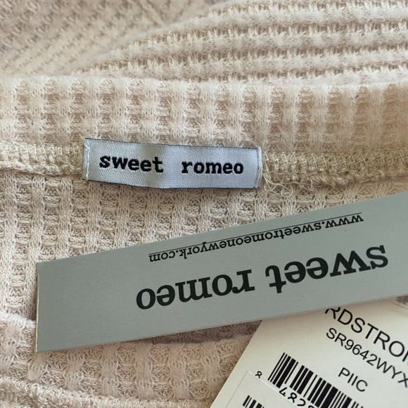 Sweet Romeo Pink Crewneck Long Sleeve Thermal Top - Picture 4 of 6